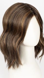 GF8-29SS HAZELNUT | Medium Brown With Ginger Red Highlights & Dark Brown Roots