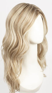 GF19-23SS BISCUIT | Light Ash Blonde Evenly Blended with Cool Platinum Blonde with Dark Roots