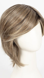 RL12/22SS SHADED CAPPUCCINO | Light Golden Brown Evenly Blended with Cool Platinum Blonde Highlights with Dark Roots