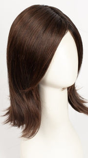 DARK AUBURN ROOTED 33.130.2 | Dark Auburn and Deep Copper Brown with Black/Dark Brown Blend and Shaded Roots