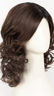 DARK CHOCOLATE ROOTED 4.33.2 | Darkest Brown and Dark Auburn with Black/Dark Brown Blend