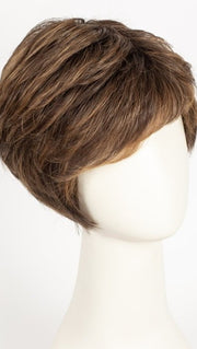 CHOCOLATE ROOTED 830.6.27 | Dark and Medium Brown Blended with Light Auburn Brown and Dark Strawberry Blonde with Shaded Roots