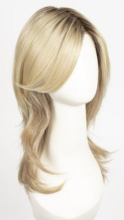 SAHARA BEIGE ROOTED 26.20.25 | Light Golden Blonde, Light Strawberry Blonde, and Lightest Golden Blonde Blend with Shaded Roots