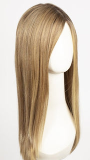 LIGHT BERNSTEIN ROOTED 12.26.27 | Lightest Brown, Light Golden Blonde, and Dark Strawberry Blonde Blend with Shaded Roots