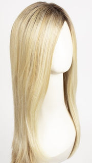 SAHARA BEIGE ROOTED 26.25.20 | Light and Lightest Golden Blonde with Light Strawberry Blonde Blend and Shaded Roots