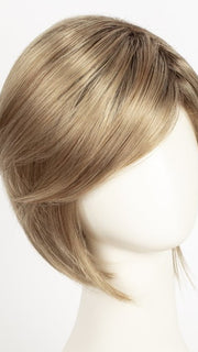 SUGAR CANE R | Rooted Platinum Blonde and Strawberry Blonde evenly blended base with Light Auburn highlight