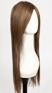 CHOCOLATE ROOTED 830.27.9 | Medium Brown blended with Light Auburn, Dark Strawberry Blonde and Medium Warm Brown Blend with Shaded Roots