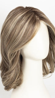 RL12/22SS SHADED CAPPUCCINO | Light Golden Brown Evenly Blended with Cool Platinum Blonde Highlights with Dark Roots