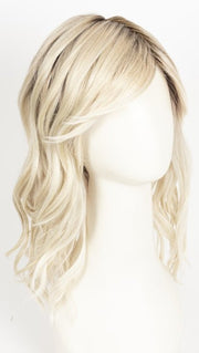 613/1001/R18 | Vanilla Blonde Platinum White Blend Rooted Ash Brown
