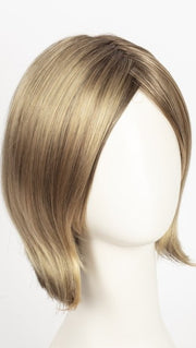 24BT18S8 SHADED MOCHA | Medium Natural Ash Blonde & Light Natural Gold Blonde Blend, Shaded with Medium Brown