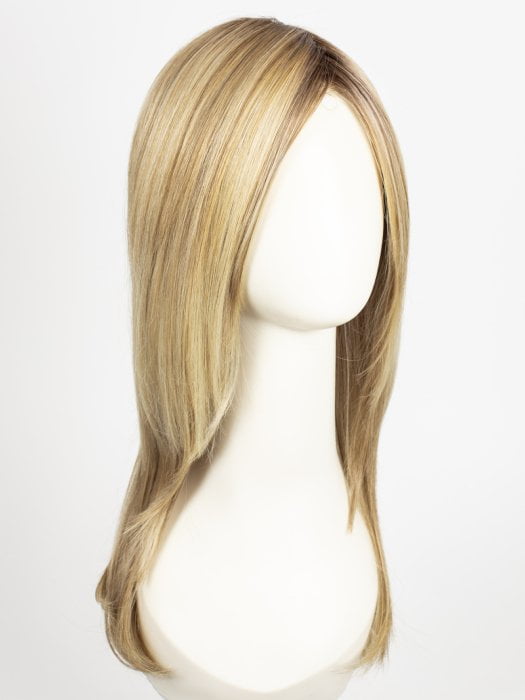 RAW SUGAR BLONDE | A Neutral Light Blonde, Honey Blonde, Pale Gold Blonde, with a base of Light Brown Lowlights featuring a Medium Root Color