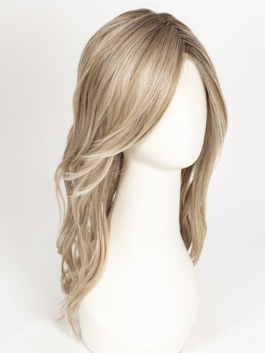 MILKSHAKE BLONDE R | A mixture of Light Sandy Brown, Highlighted with Light Ash Blonde with a Hint of Light Platinum Blonde with a Medium Root Color
