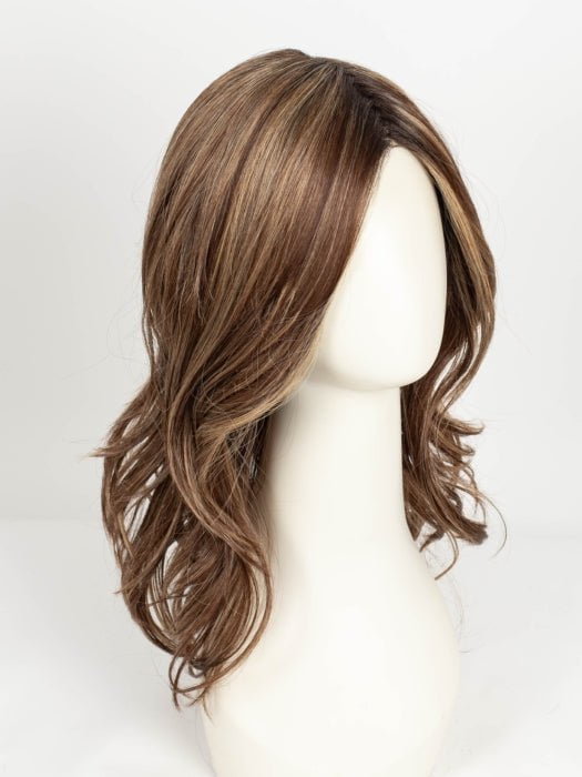 CARAMEL SWIRL | A blend of Warm Caramel, Chocolate Brown, Honey-Toned Blonde with Brown Roots