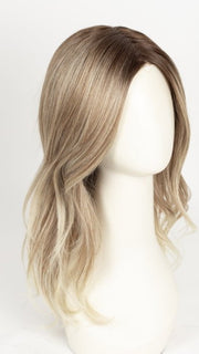 MELTED MARSHMALLOW | Subtly Warm Dark Sandy Blonde Blend with Medium Brown Roots and Light Ash Blonde Tips and Highlights