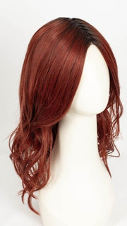 HENNA-RED-R | Bright and Vibrant Red with Cherry Undertones, Rooted with Rich Coffee Bean Brown