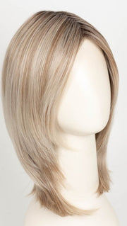 MILKSHAKE BLONDE R | A mixture of Light Sandy Brown, Highlighted with Light Ash Blonde with a Hint of Light Platinum Blonde with a Medium Root Color