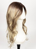 CREAMY-TOFFEE-LR | Longer rooted dark with light platinum blonde and light honey blonde