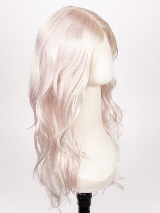 PASTEL-PINK | Cool Silver Blonde Front and Base with Subtle Whisper Pink Highlights
