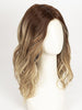 RL8/24OM | Medium brown blended roots that transition into a golden blonde ombré from midlength to the ends