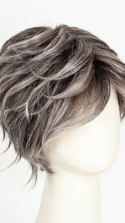 SALT/PEPPER ROOTED 39.60.44 | Darkest and Dark Brown with Grey and Pearl White Blend with Shaded Roots