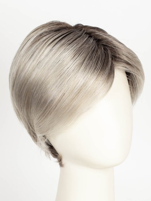 SILVER BLONDE ROOTED 60.23 | Pearl White and Lightest Pale Blonde Blend with Shaded Roots