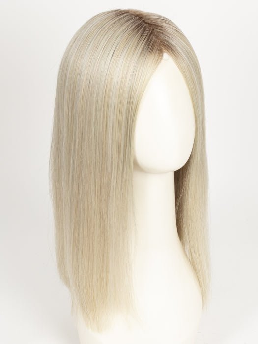 LIGHT CHAMPAGNE ROOTED 23.25.24 | Lightest Pale Blonde and Lightest Golden Blonde with Lightest Ash Blonde Blend and Shaded Roots