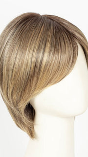 24BT18S8 SHADED MOCHA | Medium Natural Ash Blonde & Light Natural Gold Blonde Blend, Shaded with Medium Brown
