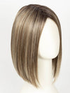 GF12-22SS SHADED CAPPUCCINO | Light Golden Brown Evenly Blended with Cool Platinum Blonde Highlights with Dark Roots