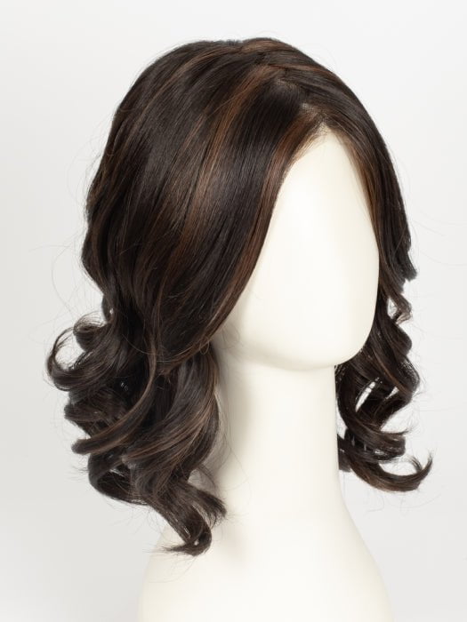 FS4/33/30A MIDNIGHT COCOA | Dark Brown, Medium Red, Medium Natural Red Blonde/Brown Blend with Medium Natural Red Blonde/Brown Blend Bold Highlights