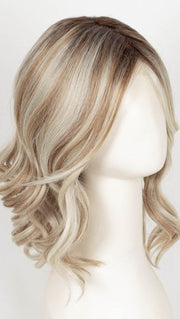 101/88/27S8 CATALINA BLONDE | Pale blonde with Pure White Natural Violet halo highlights, shaded medium brown
