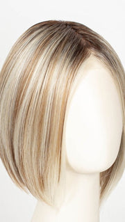 101/88/27S8 CATALINA BLONDE | Pale blonde with Pure White Natural Violet halo highlights, shaded medium brown 