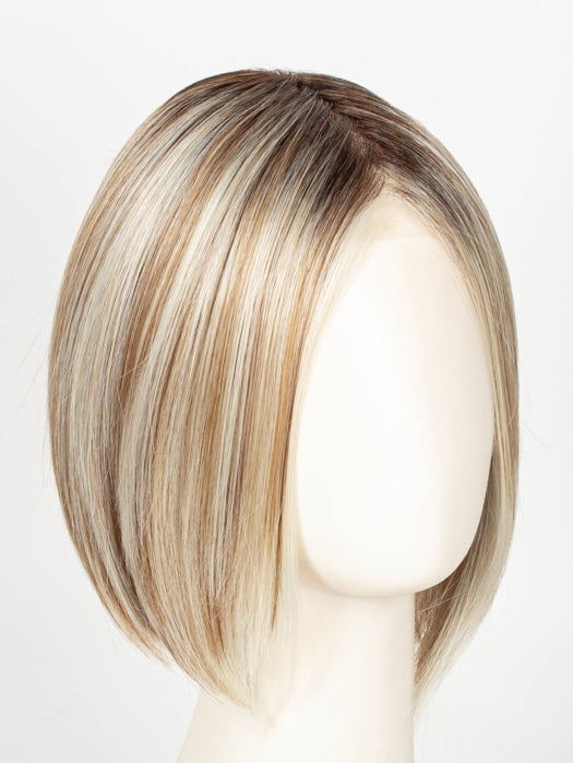 101/88/27S8 CATALINA BLONDE | Pale blonde with Pure White Natural Violet halo highlights, shaded medium brown 