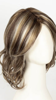SPARKLING MOCHA R | Neutral Dark-Brown Base featuring Silvery White and Golden Blond Highlights