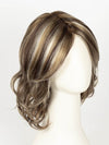 SPARKLING MOCHA R | Neutral Dark-Brown Base featuring Silvery White and Golden Blond Highlights