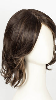 COFFEE LATTE R | Rooted Dark Brown with Dark Brown & Honey Brown evenly blended highlights