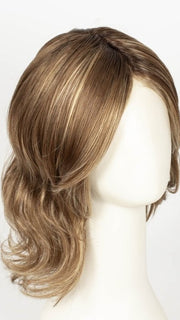 MAPLE SUGAR R | Light-Medium Brown Base with Warm Medium Blonde Highlights and Dark Brown Roots