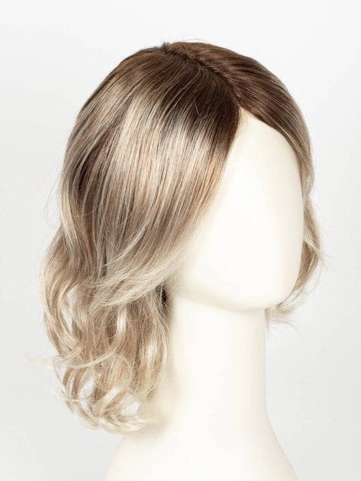MELTED MARSHMALLOW | Subtly Warm Dark Sandy Blonde Blend with Medium Brown Roots and Light Ash Blonde Tips and Highlights