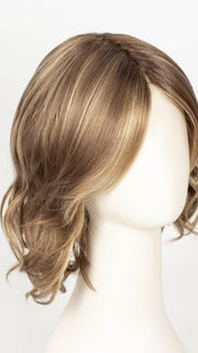 MOCHACCINO R | Rooted Medium Brown with Light Brown Base and Strawberry Blonde Highlights
