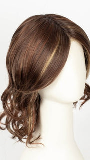 RAZBERRY ICE R | Rooted Dark Auburn with Medium Auburn Base with Copper and Strawberry Blonde Highlights