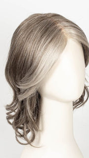 SANDY SILVER | Medium Brown transitionally blending to Silver with Silver bangs