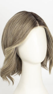 RL12/22SS SHADED CAPPUCCINO | Light Golden Brown Evenly Blended with Cool Platinum Blonde Highlights with Dark Roots