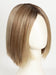 EL12/22/8 | Light Golden Brown Evenly Blended with Platinum Blonde Highlights with Medium Brown Roots