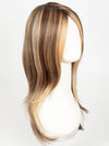 EL17/23/R8 | Pale Auburn Beige Blonde Blend, Rooted Medium Brown, Highlighted Light Blonde with face framimg highlights
