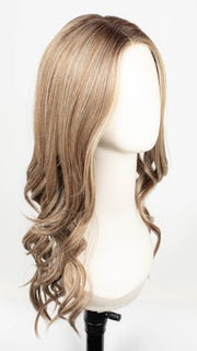 SS12/22 SHADED CAPPUCCINO | Light Golden Brown Evenly Blended with Cool Platinum Blonde Highlights and Dark Roots