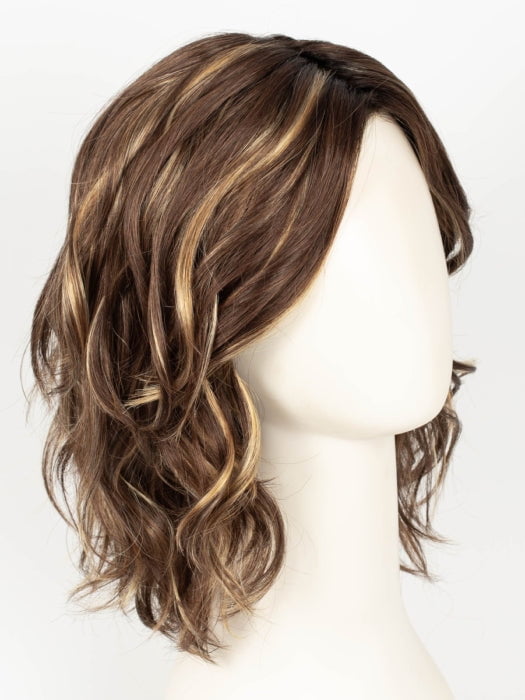 CKISSRT4 | Golden Brown w/Copper Blonde Highlights & Dark Brown Roots