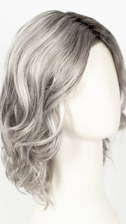 CHROMERT1B | Gray & White With 25% Medium Brown Blend & Off-Black Roots