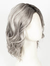 CHROMERT1B | Gray & White With 25% Medium Brown Blend & Off-Black Roots