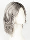 CHROMERT1B | Gray & White With 25% Medium Brown Blend & Off-Black Roots