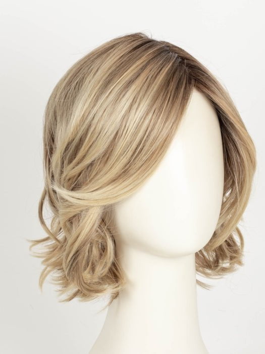 RAW SUGAR BLONDE | A Neutral Light Blonde, Honey Blonde, Pale Gold Blonde, with a base of Light Brown Low Lights featuring a Medium Root Color