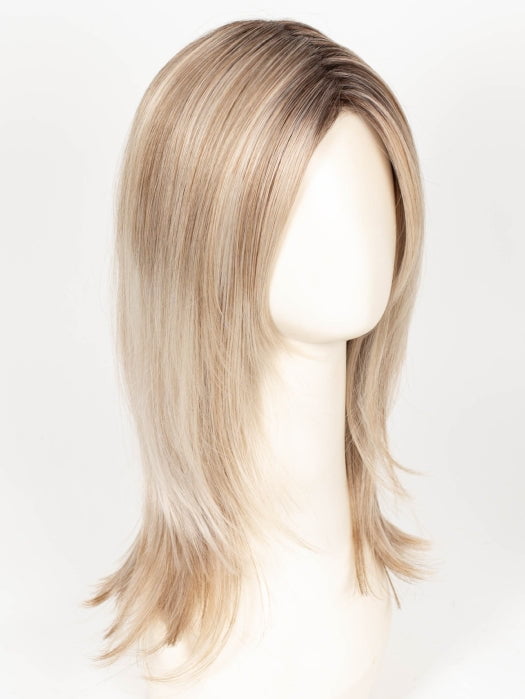 MILKSHAKE BLONDE R | A mixture of Light Sandy Brown, Highlighted with Light Ash Blonde with a Hint of Light Platinum Blonde with a Medium Root Color